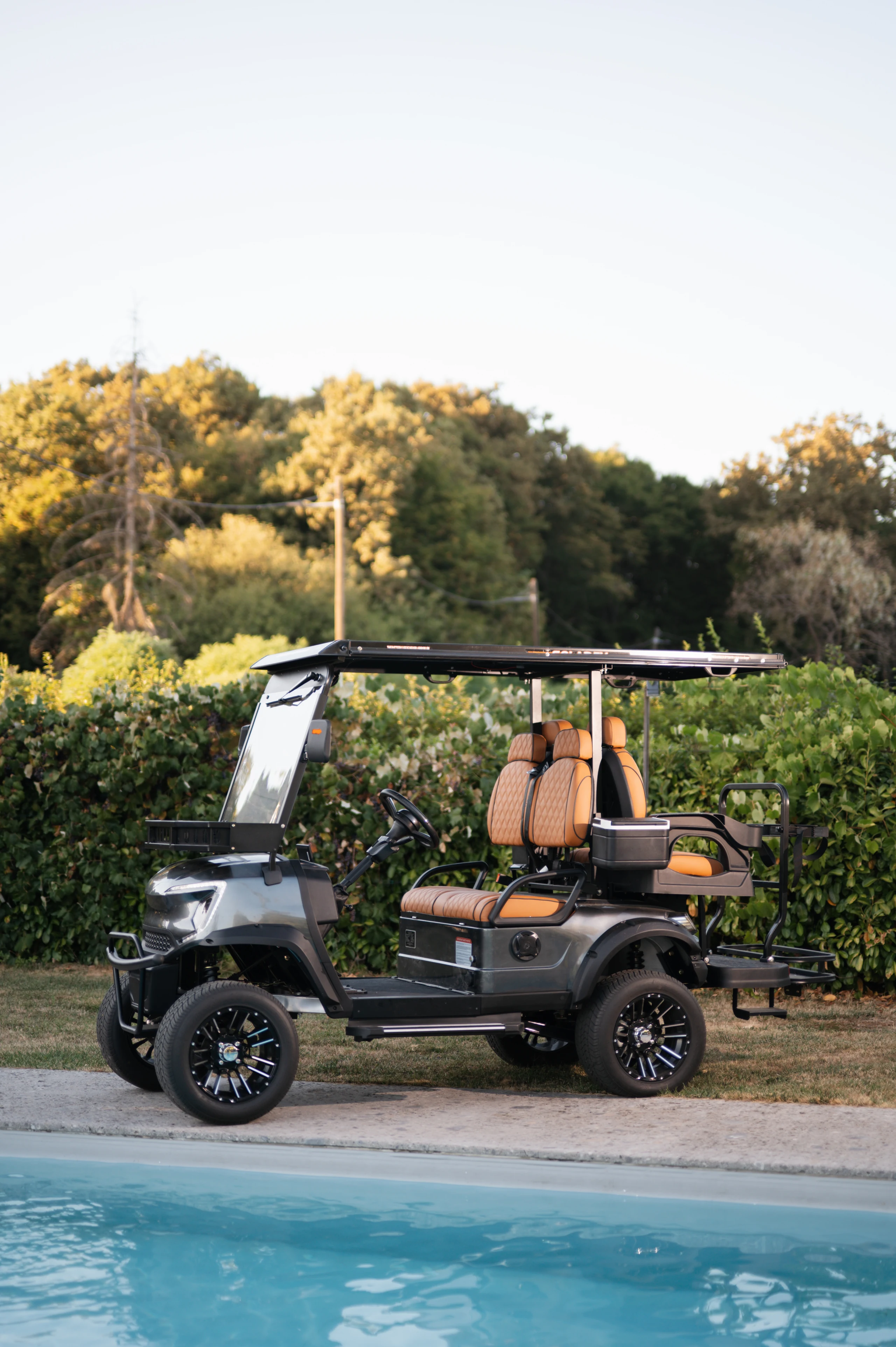 Golf Shuttle Elite 2 + 2 — by the pool