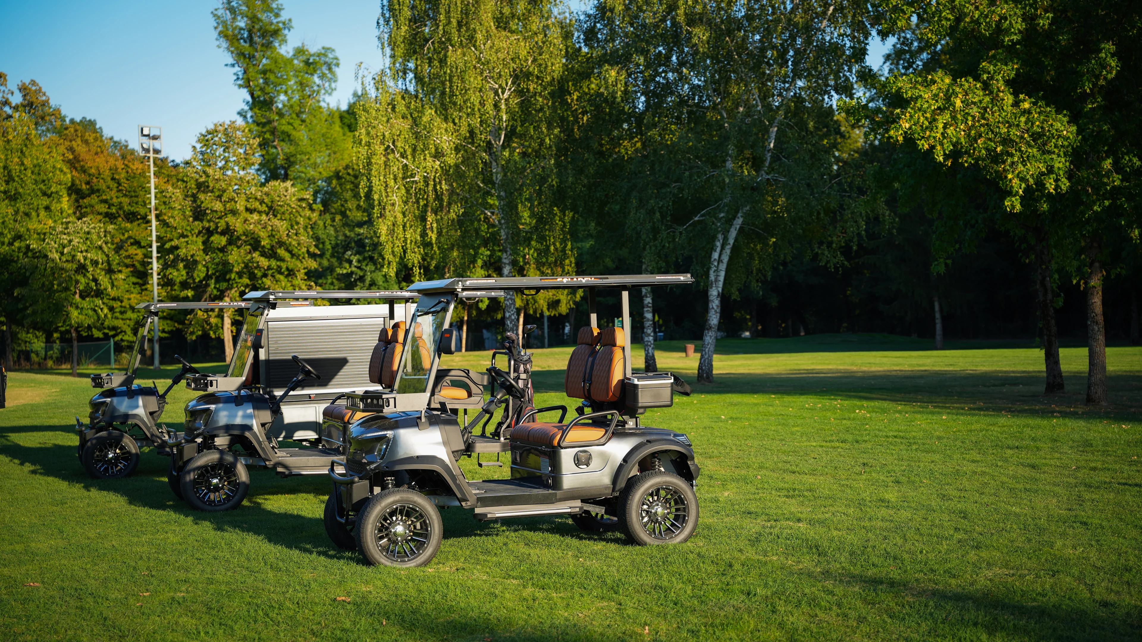CGC vehicles on the fairway