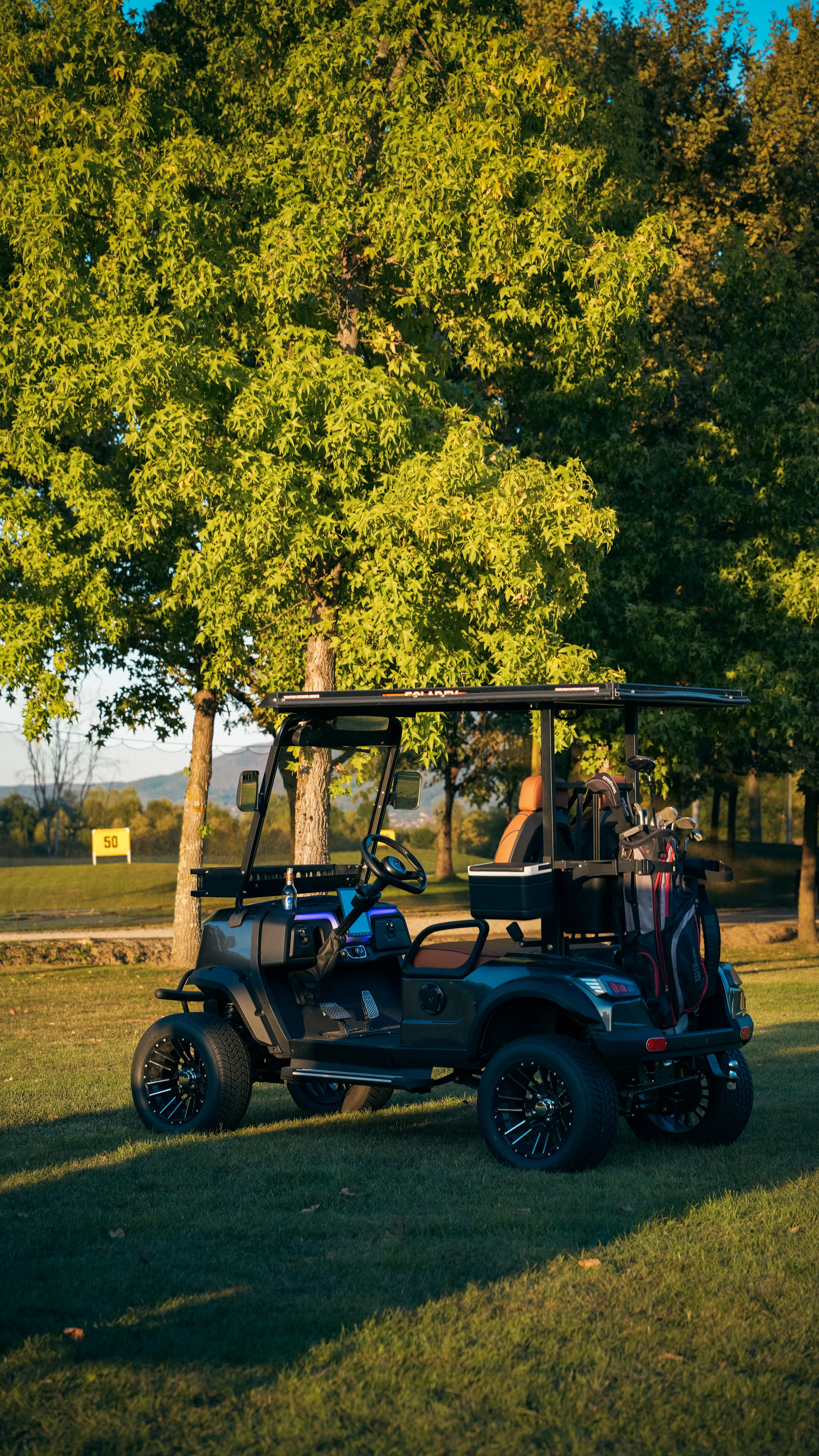 Golf Shuttle Elite 2 on the golf course