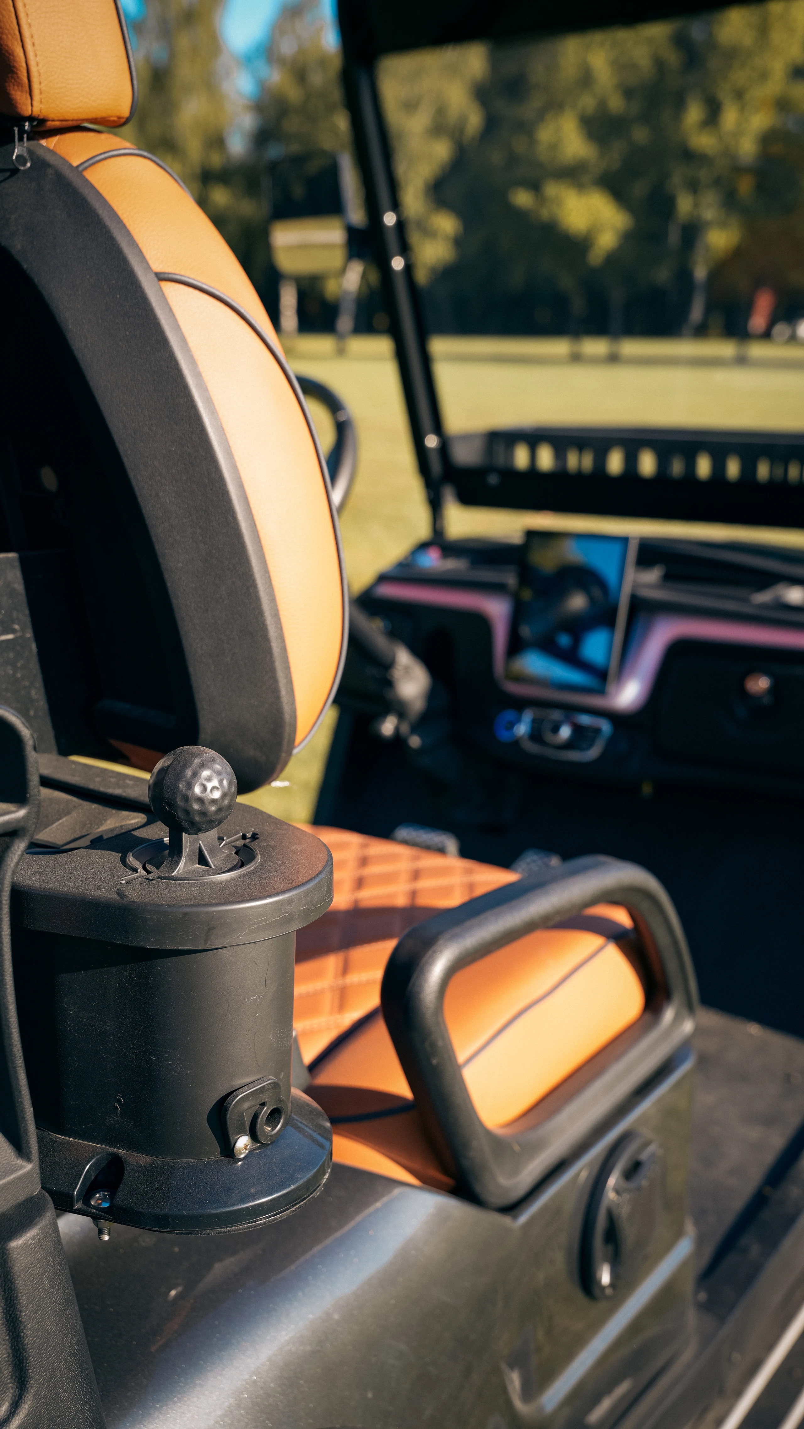 Seats and equipment within reach